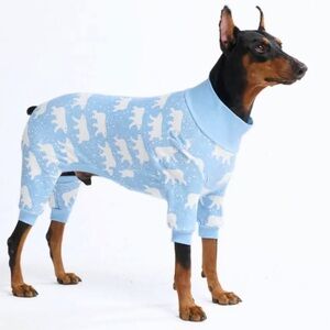 |Spark Paws| Blue Polar Bear Dog Onesie